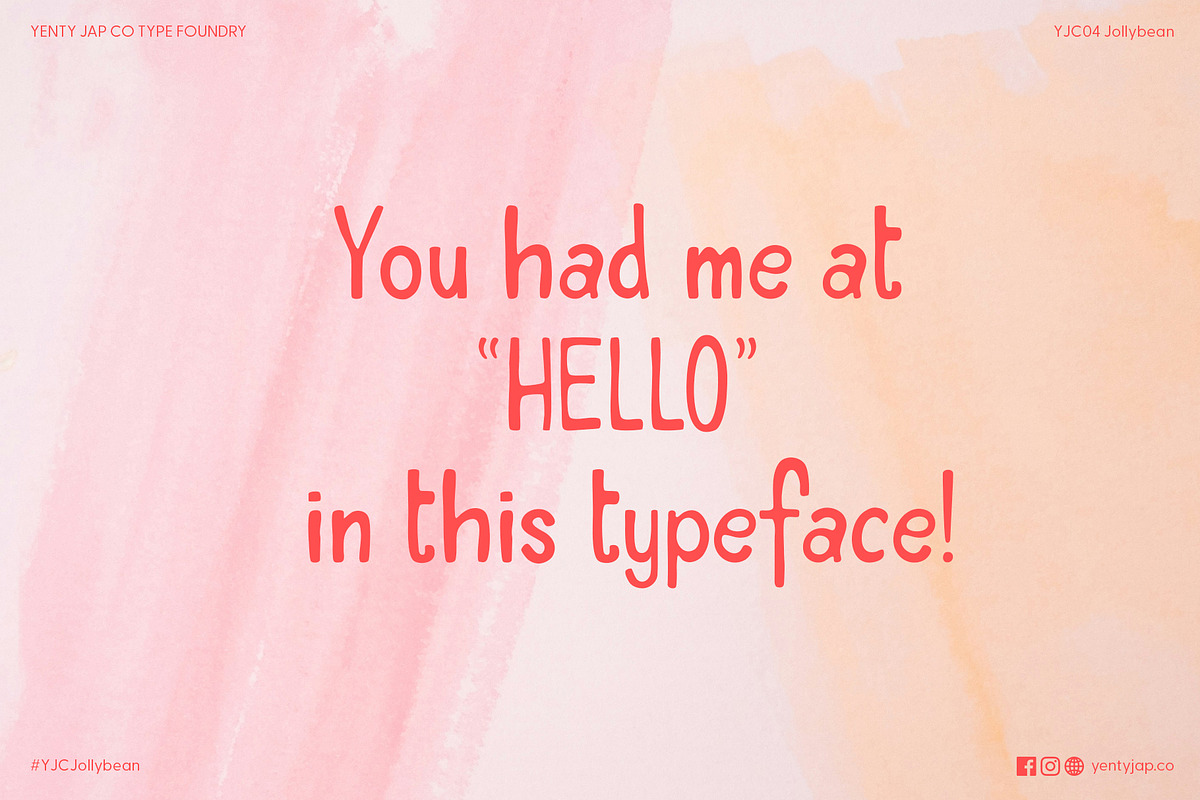 YJC Jollybean, a Handwritten Font by YENTY JAP CO (Photo 4 of 6)