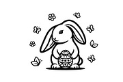 Happy Easter Bunny Vector Bundle, an Illustration by jahid234 (Thumbnail 28 of 51)