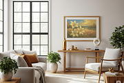 Golden Sunset Lily Painting, a Background Graphic by Floraphoria (Thumbnail 2 of 10)
