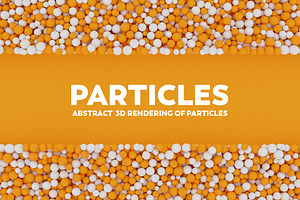 Abstract 3D Rendering Of Particles