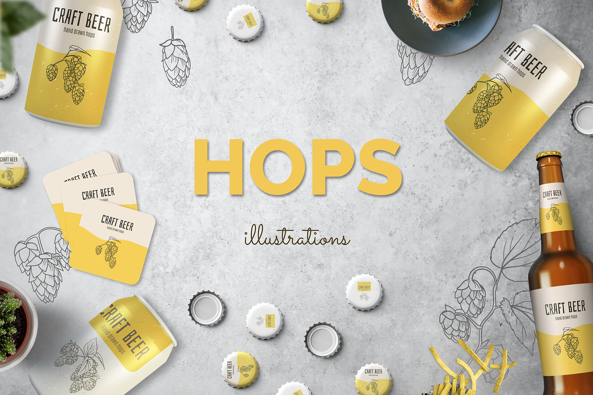 Hops. Illustrations, an Illustration by helgascandinavus (Photo 1 of 9)