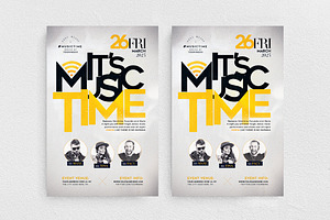 It's Music Time Flyer + Instagram, a Flyer Template by Touringxx Creative Studio