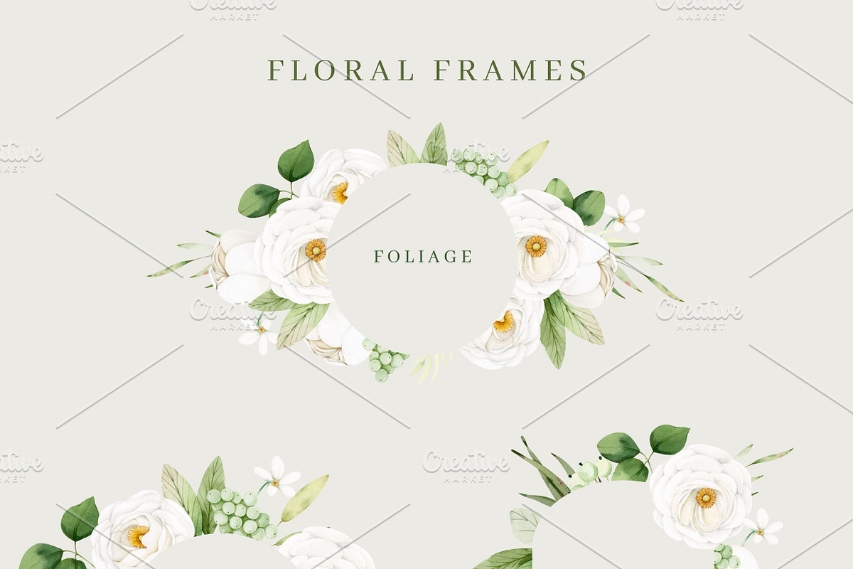 Spring floral greenery, an Illustration by nathalieclaire (Photo 7 of 13)