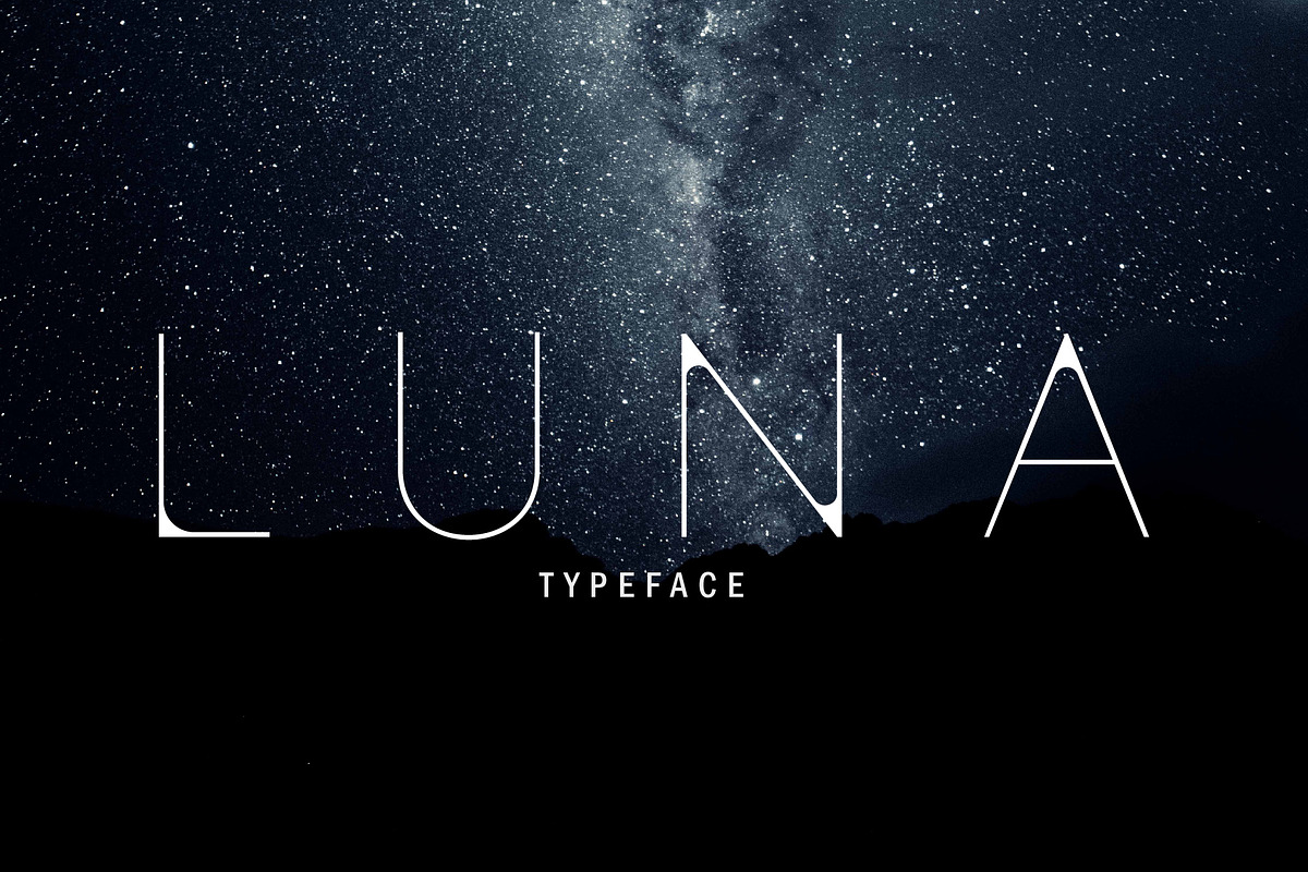 LUNA Typeface | 5 Weights, a Sans Serif Font by Modus Prime (Photo 1 of 6)