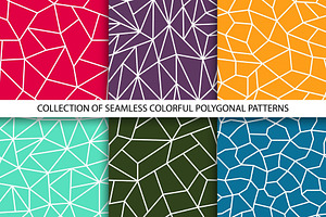 Color seamless polygon patterns, a Pattern Graphic by ExpressShop