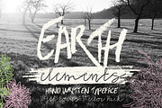 Earth Elements Typeface, a Script Font by Anna Ivanir (Thumbnail 1 of 5)