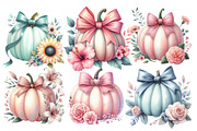 Floral Pumpkin Clipart, an Illustration by Designworld (Thumbnail 5 of 6)