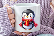 Winter Penguin Christmas Penguin, an Illustration by Pixels.Craft (Thumbnail 5 of 7)