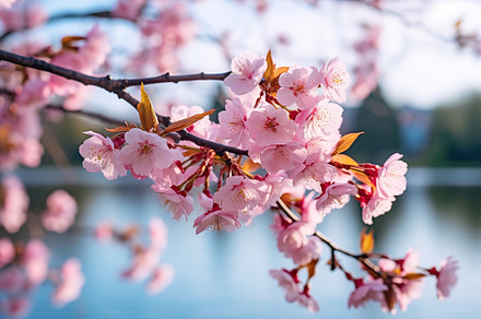 Beautiful blossom branch in the park, a Nature Photo by AlyaAnd