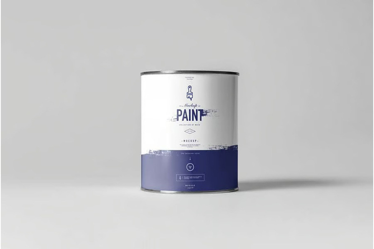 Can of Paint Mock-up, a Product Mockup by zippypixelstudio (Photo 3 of 11)