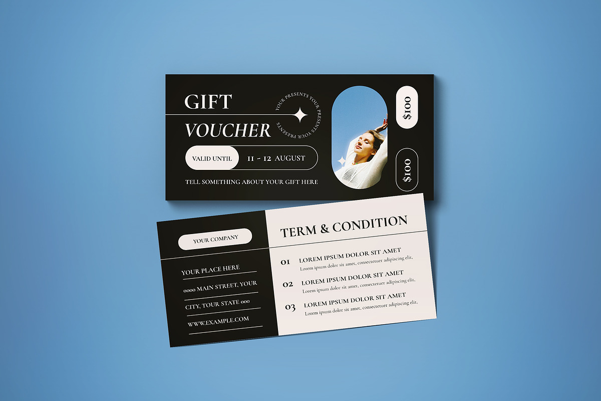 Gift Voucher, a Card Template by graphicook (Photo 1 of 3)