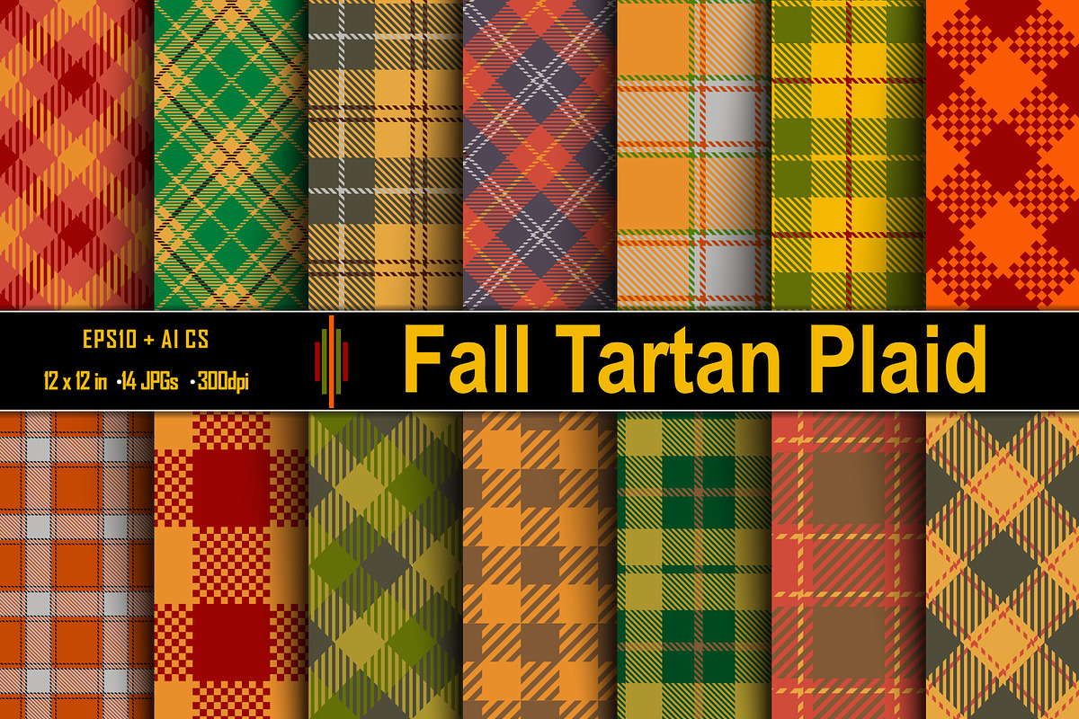 Fall  Tartan Plaid, a Pattern Graphic by Vectorchoice (Photo 1 of 6)