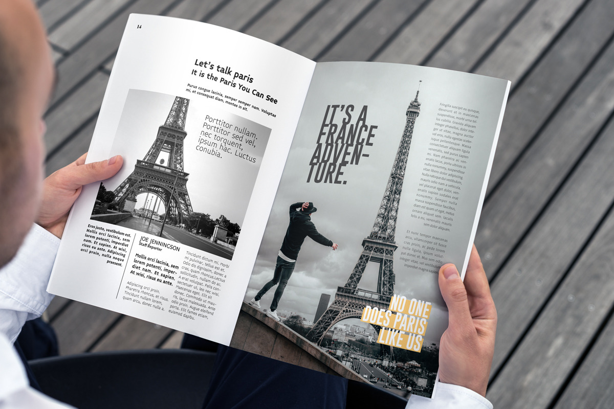 Travel Magazine Layout, a Magazine Template by Swayang (Photo 9 of 23)