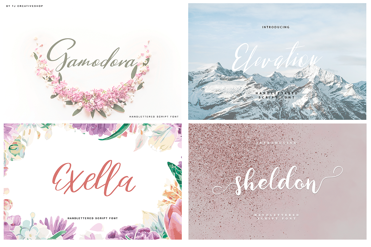 Hand Written Font Bundle 90 in 1, a Script Font by Quothron (Photo 61 of 64)
