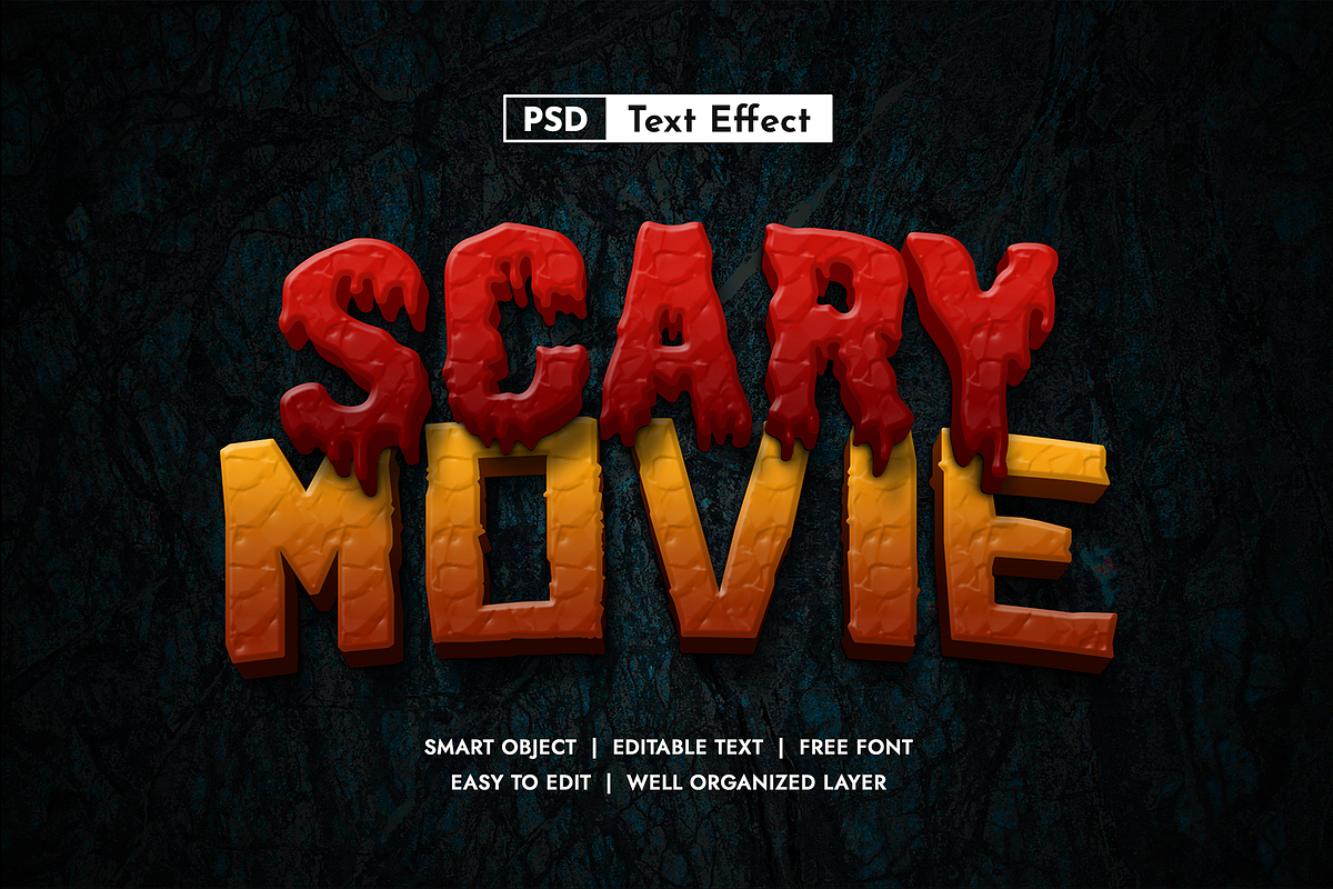 Set of Horror Text Effect Vol 1, a Layer Style Add-On by AKart (Photo 11 of 11)