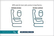 Minimal fly icons, an Outline Icon by Picture Window (Thumbnail 3 of 5)