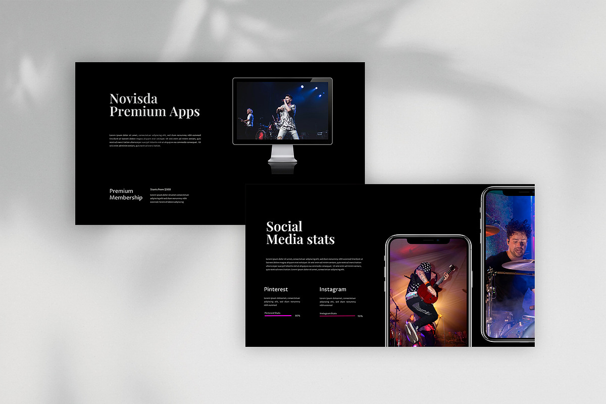 Novisda - Concert Google Slides, a Presentation Template by eunavia (Photo 3 of 7)