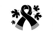 Autumn Girl Silhouette with Scarf, a Graphic by Creativeshirt (Thumbnail 5 of 9)
