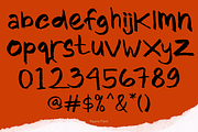 Paurio Brush Font, a Handwritten Font by madeDeduk (Thumbnail 5 of 8)