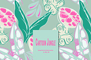 Cartoon jungle monstera leaves, a Pattern Graphic by Cotton Melon pattern Shop (Thumbnail 1 of 6)