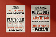 Handbill: letterpress type family, a Slab Serif Font by Polymath (Thumbnail 4 of 14)