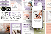 Blog & News Room Instagram CANVA PS, a Social Media Template by Eviory (Thumbnail 1 of 26)