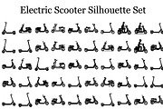 Electric Scooter Silhouette Set, a Graphic by musafir_fashion (Thumbnail 1 of 12)