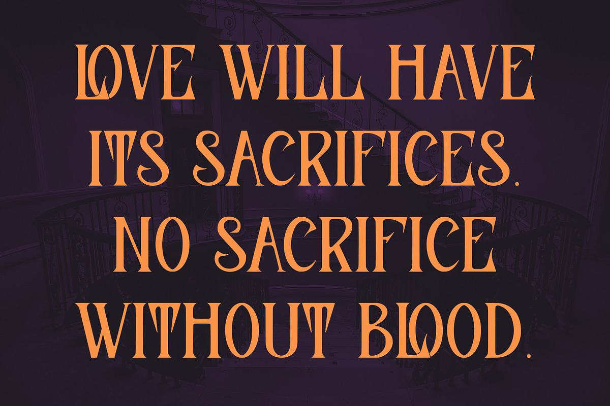 Ochlaz Mystical Serif Display Font, a Serif Font by Maulana Creative (Photo 4 of 7)