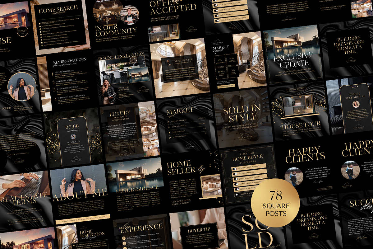 Luxury Real Estate Social Templates, a Social Media Template by Galaxybomb (Photo 6 of 9)