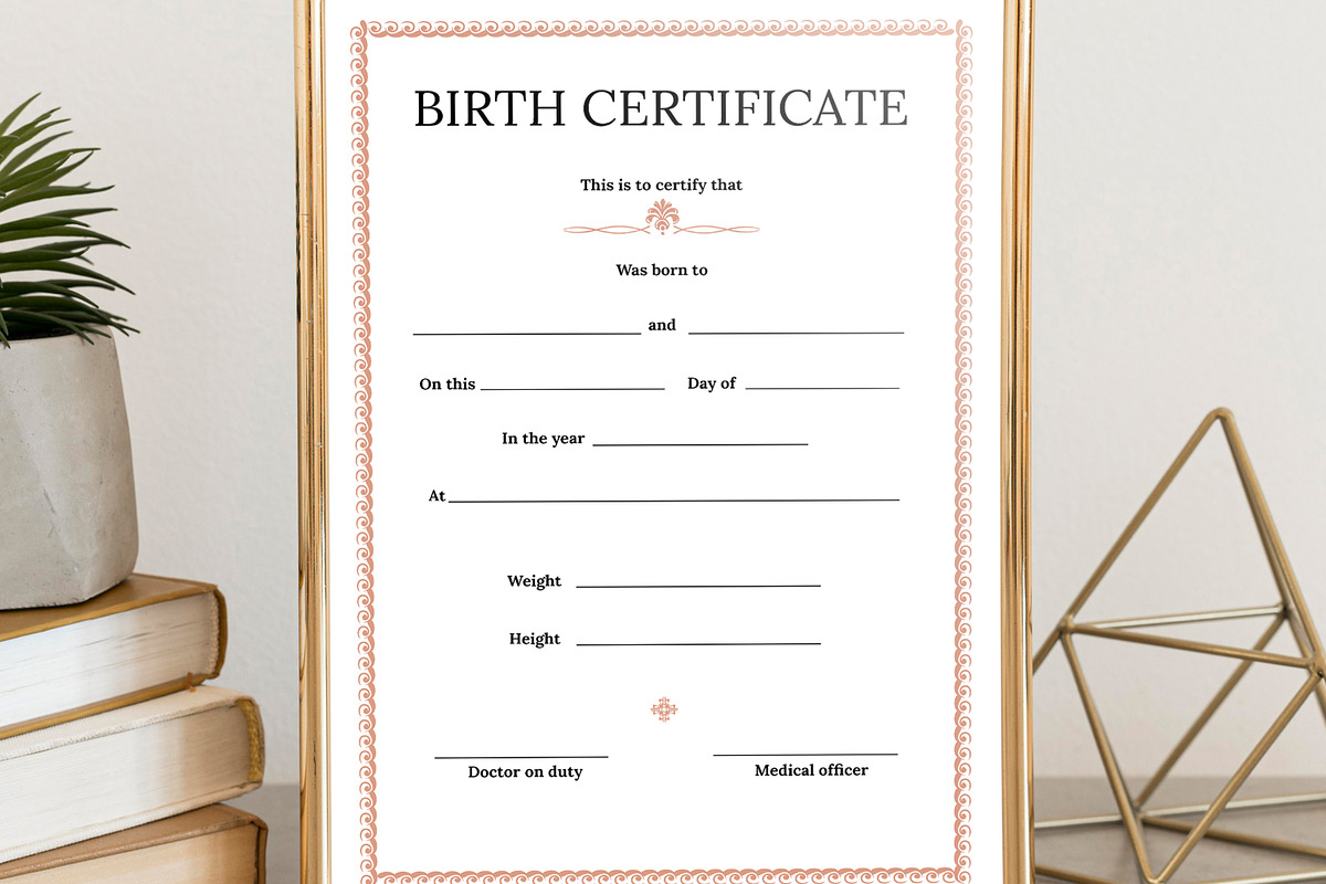 Birth Certificates Layout