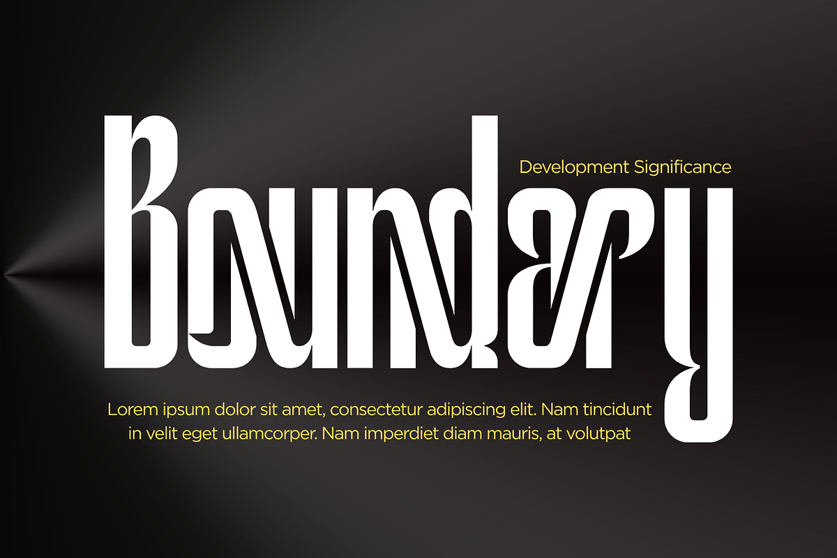 Development Significance - Condensed, a Sans Serif Font by 177Studio (Photo 3 of 8)