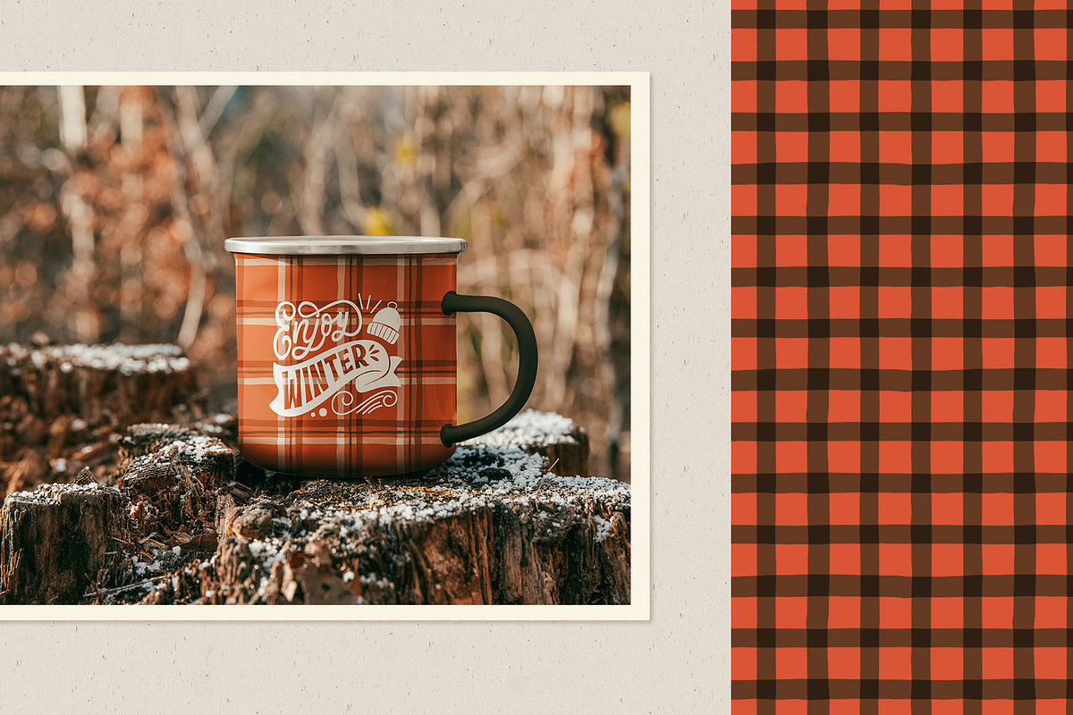 Christmas Plaid Patterns, a Pattern Graphic by PATTERNS etc. (Photo 3 of 16)