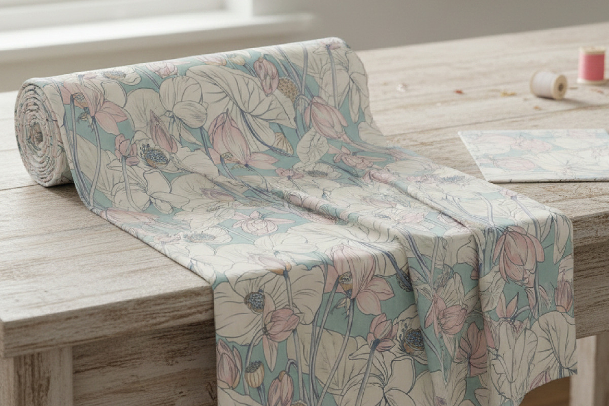 Vintage Ethereal Lotus, a Pattern Graphic by Print Diaries (Photo 3 of 5)