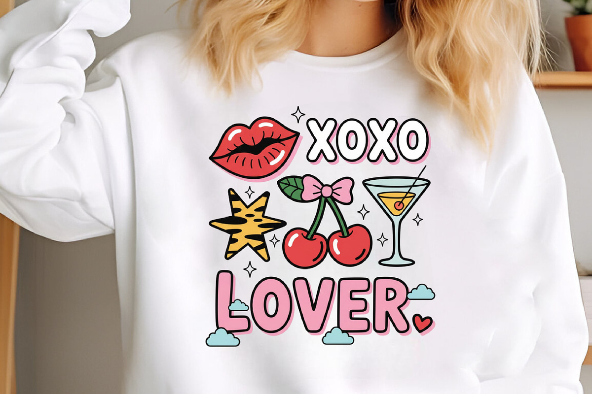 Valentine's Day Png, Cute XOXO Lover, an Illustration by Designking (Photo 6 of 6)