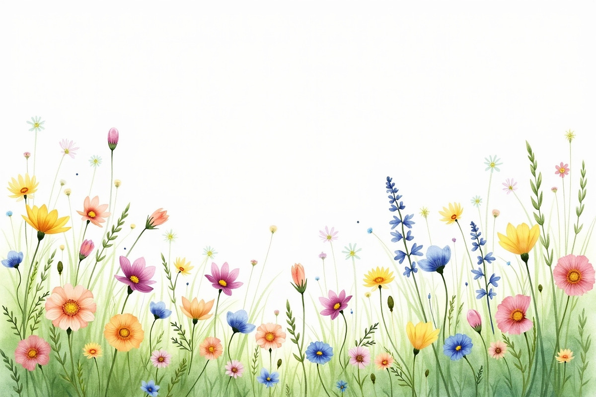 Summer Field Flower Lower Border, an Illustration by BIPLOB EXPERT (Photo 12 of 14)
