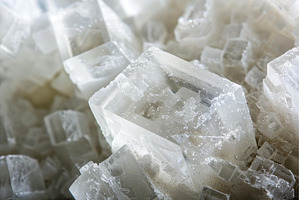 Macro close up of cubic crystal, a Technology Photo by Ylivdesign