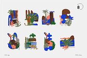 Night in the Jungle Abstract Shapes, an Animal Illustration by All This Concept (Thumbnail 7 of 15)