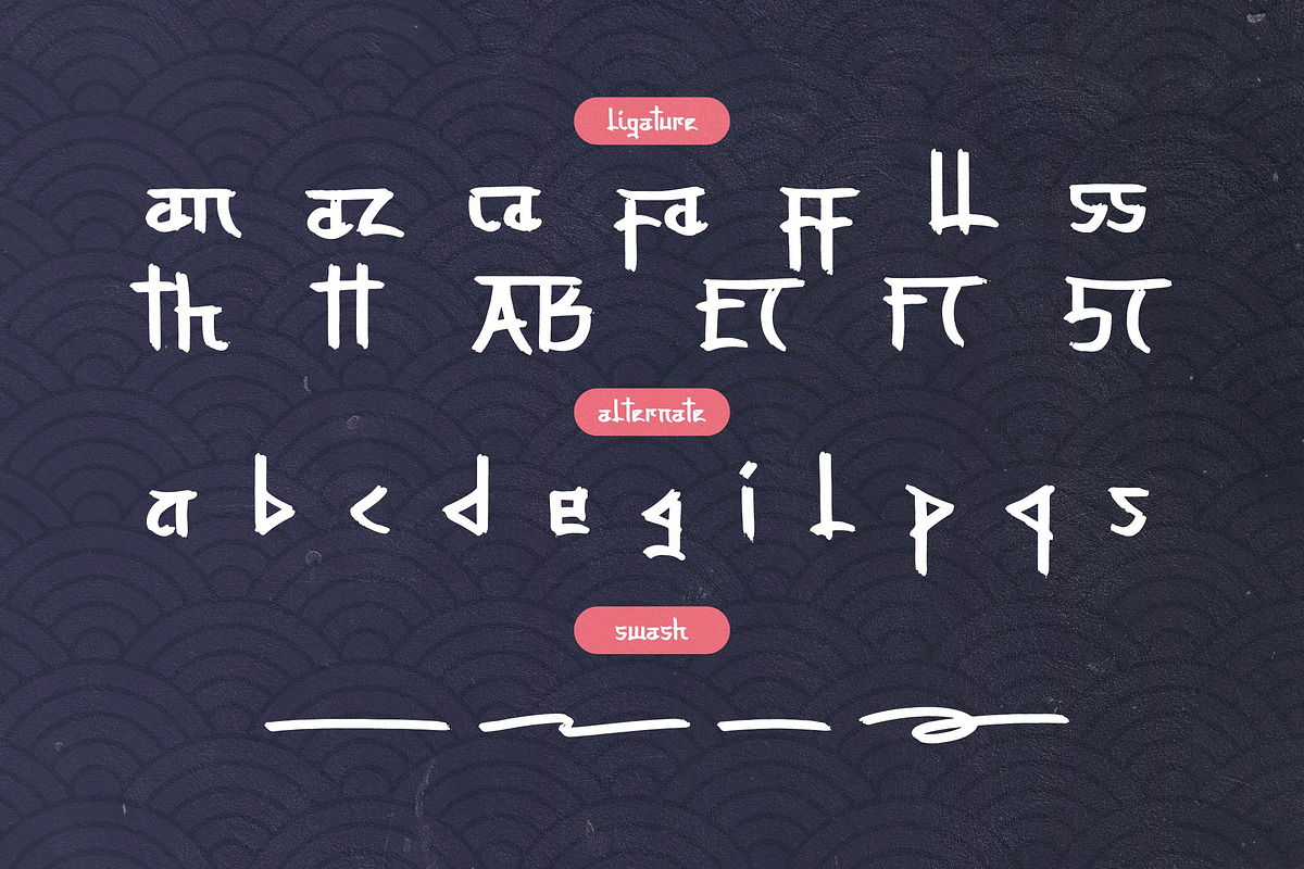 Soryu Maiden | Japanese Brush Font, a Handwritten Font by Denustudios (Photo 12 of 14)