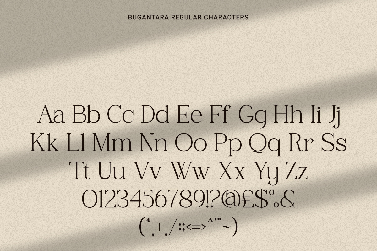 Bugantara - Elegant Thin Serif Font, a Serif Font by Sohel Studio (Photo 10 of 10)