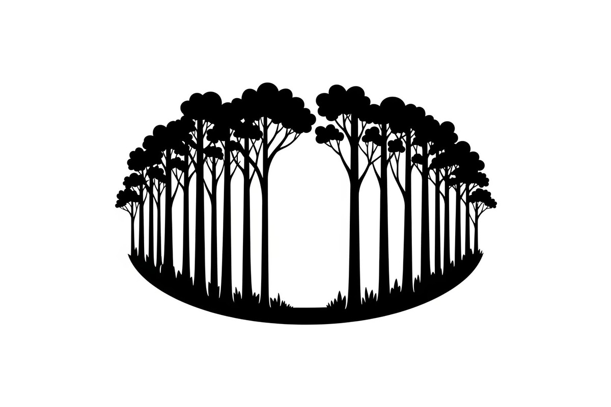 Forest Frame Silhouette SVG Bundle, an Illustration by jahid234 (Photo 38 of 51)
