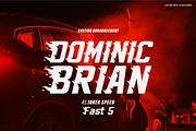 Heat Road | Racing Fire Font, a Font by Denustudios (Thumbnail 9 of 12)