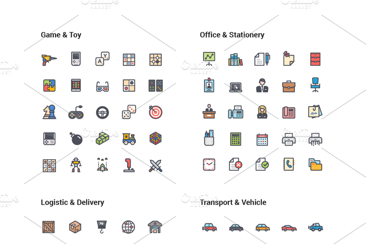 1500 Line Color Icons Pack, an Icon by WORAKAMON Design Studio (Photo 5 of 17)