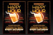 Happy Hour Flyer Template, a Flyer Template by designblends@gmail.com (Thumbnail 1 of 3)