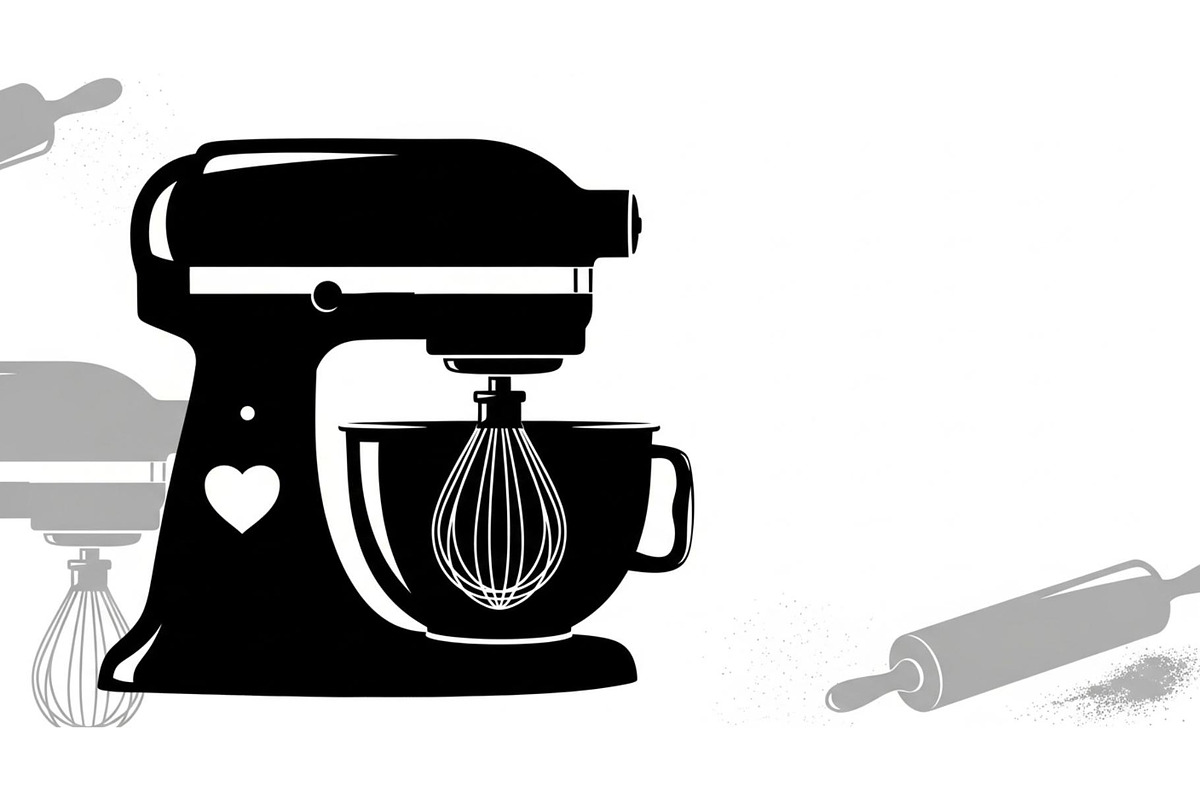 Kitchen Stand Mixer Silhouette Bundl, an Illustration by Gaye Art (Photo 18 of 31)