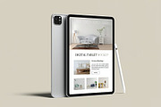 Tablet Pro Mockup, an iPad Mockup by Hubzway (Thumbnail 2 of 9)
