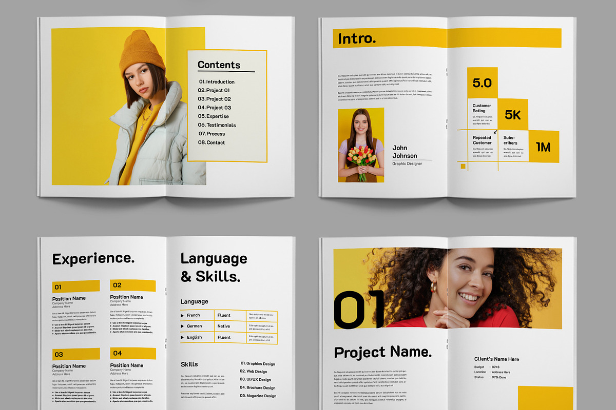 Minimal Portfolio Book, a Magazine Template by ContestDesign (Photo 3 of 4)