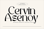 Cervin Asenoy, a Serif Font by Muksal Creative (Thumbnail 1 of 7)