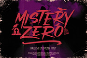 Mistery Zero Typeface, a Script Font by alit design (Thumbnail 1 of 15)