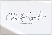 Celebrity Signature Font, a Script Font by SNIPESCIENTIST (Thumbnail 1 of 11)