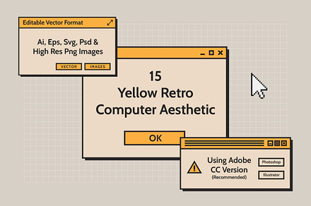 Retro Computer Aesthetic Window